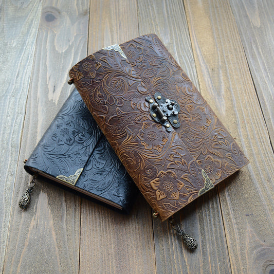 Timeless Lock Leather Journal