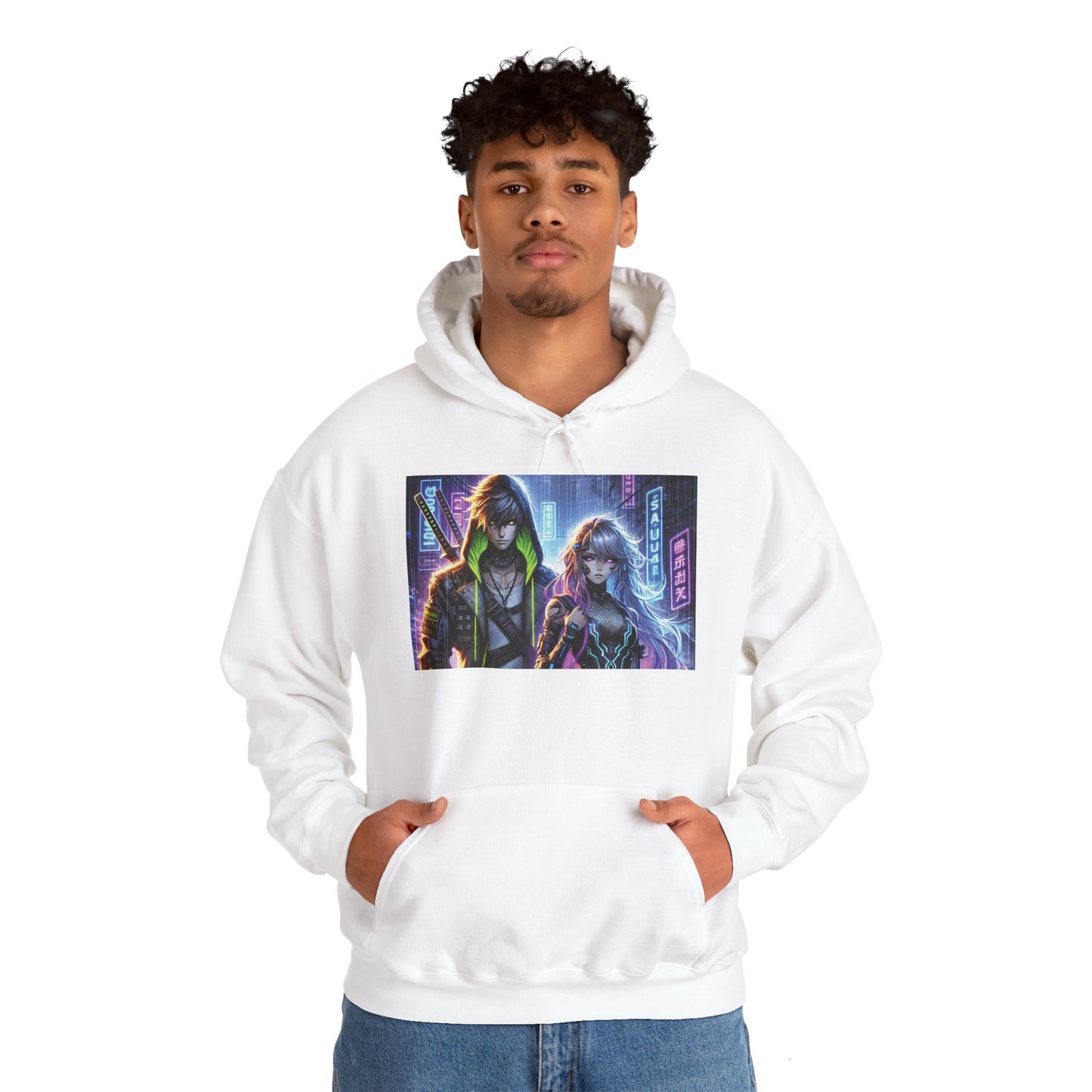 Neon Samurai Unisex Hoodie