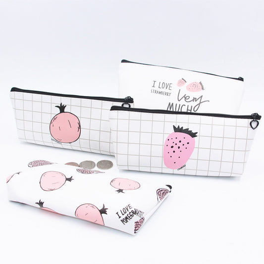 Creative PU Zipper Pencil Case